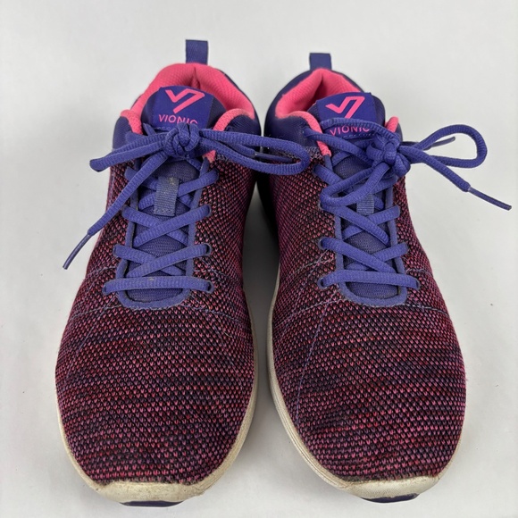 Vionic purple and pink tennis shoes knitted - Picture 3 of 12